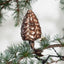 Glass Christmas Tree on Metal Clip