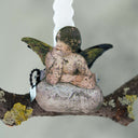 Vintage-Inspired Angel on Cloud Metal Clip Candleholder