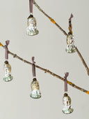 Glass Angel on Cloud Ornament Antique Decorative glass figure 