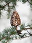 Vintage-Inspired Glass Christmas Tree on Metal Clip