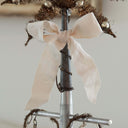 Vintage-Inspired Ivory White Hand-Dyed Wide Cotton Grosgrain Ribbon