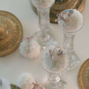 Vintage-Inspired Set of 3 Handmade Italian Merino Wool Snowball Ornaments