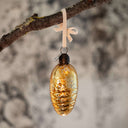 Vintage-Inspired Swaddled Baby Glass Ornament with Pacifier