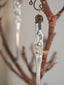 Pair of Mouth-Blown Twisted Glass Icicles