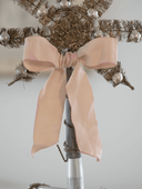 Vintage-Inspired Antique pale pink Hand-Dyed Wide Cotton Grosgrain Ribbon