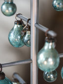 Small Light Metal Tree with Blue Beads