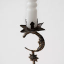Vintage-Inspired Candleholder Ornament of Moon and Stars