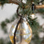 Glass Bauble with Tinsel and Handpainted Decorations