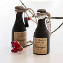 Vintage-Inspired Handmade Wooden Champagne Bottle With Label