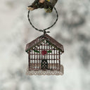 Vintage-Inspired Metal Birdcage Ornament