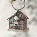 Vintage-Inspired Metal Birdcage Ornament