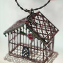 Vintage-Inspired Metal Birdcage Ornament
