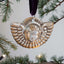 Silvered Angel's Head and Wings in Metal 