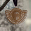 Silvered Angel's Head and Wings in Metal - Deus Living.com